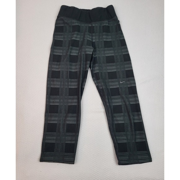 Nike Pants - Nike Hyperwarm Training Leggings Womens Small Black Geometric Athleisure‎ Yoga